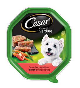 Cesar Cuore Di Verdure Manzo 150gr Alimento umido per Cani Cesar Cuore Di Verdure Manzo 150gr Alimento umido per Cani